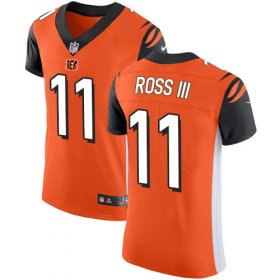 Wholesale Cheap Nike Bengals #11 John Ross III Orange Alternate Men\'s Stitched NFL Vapor Untouchable Elite Jersey