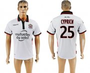 Wholesale Cheap OGC Nice #25 Cypricn Away Soccer Club Jersey