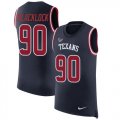 Wholesale Cheap Nike Texans #90 Ross Blacklock Navy Blue Team Color Men's Stitched NFL Limited Rush Tank Top Jersey