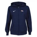 Wholesale Cheap Nike Denver Broncos Ladies Tailgater Full Zip Hoodie Blue
