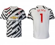 Wholesale Cheap Men 2020-2021 club Manchester United away aaa version 1 white Soccer Jerseys
