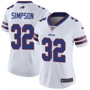 Wholesale Cheap Nike Bills #32 O. J. Simpson White Women's Stitched NFL Vapor Untouchable Limited Jersey