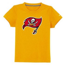 Wholesale Cheap Tampa Bay Buccaneers Sideline Legend Authentic Logo Youth T-Shirt Yellow