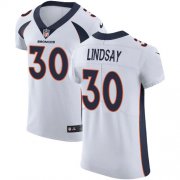 Wholesale Cheap Nike Broncos #30 Phillip Lindsay White Men's Stitched NFL Vapor Untouchable Elite Jersey