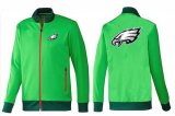 Wholesale Cheap NFL Philadelphia Eagles Team Logo Jacket Green_1