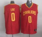 Wholesale Cheap Cleveland Cavaliers #0 Kevin Love Red Leopard Print Fashion Jersey