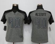 Wholesale Cheap Nike Buccaneers #40 Mike Alstott Gray Women's Stitched NFL Limited Gridiron Gray Jersey