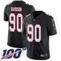 Wholesale Cheap Nike Falcons #90 Marlon Davidson Black Alternate Men's Stitched NFL 100th Season Vapor Untouchable Limited Jersey