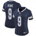 Wholesale Cheap Nike Cowboys #9 Tony Romo Navy Blue Team Color Women's Stitched NFL Vapor Untouchable Limited Jersey