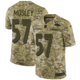 Wholesale Cheap Nike Ravens #57 C.J. Mosley Camo Men\'s Stitched NFL Limited 2018 Salute To Service Jersey