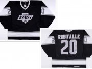 Wholesale Cheap Los Angeles Kings #20 Luc Robitaille Black Throwback CCM Jersey