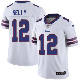 Wholesale Cheap Nike Bills #12 Jim Kelly White Youth Stitched NFL Vapor Untouchable Limited Jersey