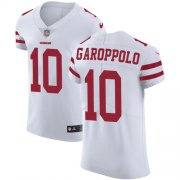 Wholesale Cheap Nike 49ers #10 Jimmy Garoppolo White Men's Stitched NFL Vapor Untouchable Elite Jersey