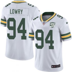 Wholesale Cheap Nike Packers #94 Dean Lowry White Men\'s 100th Season Stitched NFL Vapor Untouchable Limited Jersey