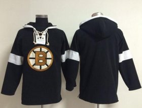 Wholesale Cheap Bruins Blank Black NHL Pullover Hoodie