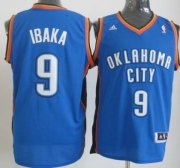 Wholesale Cheap Oklahoma City Thunder #9 Serge Ibaka Revolution 30 Swingman Blue Jersey