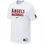 Wholesale Cheap Los Angeles Angels Nike Short Sleeve Practice MLB T-Shirt White