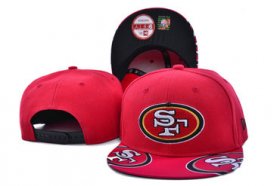 Wholesale Cheap 49ers Team Logo Red Adjustable Hat SF