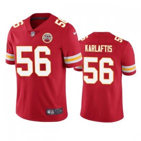 Wholesale Cheap Men\'s Kansas City Chiefs #56 George Karlaftis Red Vapor Untouchable Limited Stitched Football Jersey