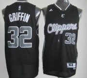 Wholesale Cheap Los Angeles Clippers #32 Blake Griffin Revolution 30 Swingman All Black With White Jersey