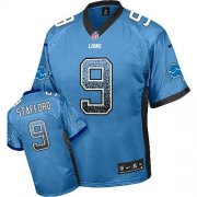 Wholesale Cheap Nike Lions #9 Matthew Stafford Blue Team Color Men's Stitched NFL Elite Drift Fashion Jersey