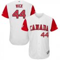 Wholesale Cheap Team Canada #44 Rowan Wick White 2017 World MLB Classic Authentic Stitched MLB Jersey