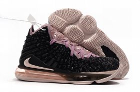 Wholesale Cheap Nike Lebron James 17 Air Cushion Shoes Black Gray Pink