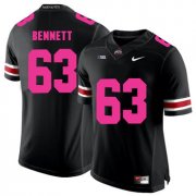 Wholesale Cheap Ohio State Buckeyes 63 Michael Bennett Black 2018 Breast Cancer Awareness College Football Jersey