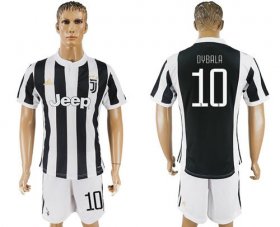 Wholesale Cheap Juventus #10 Dybala Home Soccer Club Jersey