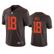 Wholesale Cheap Men's Cleveland Browns #18 David Bell Brown Vapor Untouchable Limited Stitched Jersey
