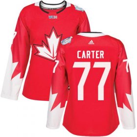 Wholesale Cheap Team Canada #77 Jeff Carter Red 2016 World Cup Women\'s Stitched NHL Jersey