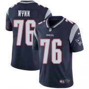 Wholesale Cheap Nike Patriots #76 Isaiah Wynn Navy Blue Team Color Men's Stitched NFL Vapor Untouchable Limited Jersey