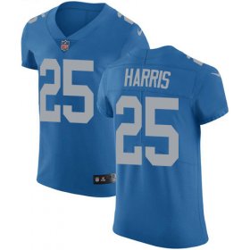 Wholesale Cheap Nike Lions #25 Will Harris Blue Throwback Men\'s Stitched NFL Vapor Untouchable Elite Jersey