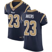 Wholesale Cheap Nike Rams #23 Cam Akers Navy Blue Team Color Men's Stitched NFL Vapor Untouchable Elite Jersey