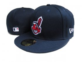 Wholesale Cheap Cleveland Indians fitted hats 06