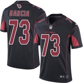 Wholesale Cheap Nike Cardinals #73 Max Garcia Black Men\'s Stitched NFL Limited Rush Jersey