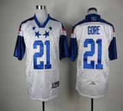 Wholesale Cheap 49ers #21 Frank Gore White 2012 Pro Bowl Stitched NFL Jersey