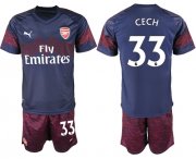 Wholesale Cheap Arsenal #33 Cech Away Soccer Club Jersey