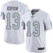 Wholesale Cheap Nike Raiders #13 Hunter Renfrow White Men's Stitched NFL Limited Rush Jersey