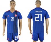 Wholesale Cheap Colombia #21 Cardona Away Soccer Country Jersey