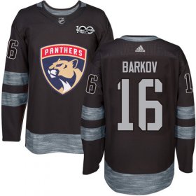 Wholesale Cheap Adidas Panthers #16 Aleksander Barkov Black 1917-2017 100th Anniversary Stitched NHL Jersey