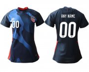 Wholesale Cheap Women 2020-2021 Season National Team America away aaa customized blue Soccer Jerseys