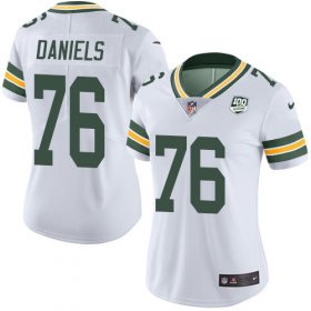 Wholesale Cheap Nike Packers #76 Mike Daniels White Women\'s 100th Season Stitched NFL Vapor Untouchable Limited Jersey