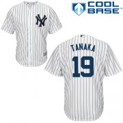 Wholesale Cheap Yankees #19 Masahiro Tanaka White Stitched Youth MLB Jersey