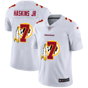 Wholesale Cheap Washington Redskins #7 Dwayne Haskins Jr White Men's Nike Team Logo Dual Overlap Limited NFL Jersey