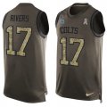 Wholesale Cheap Nike Colts #17 Philip Rivers Green Men's Stitched NFL Limited Salute To Service Tank Top Jersey
