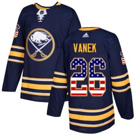 Wholesale Cheap Adidas Sabres #26 Thomas Vanek Navy Blue Home Authentic USA Flag Stitched NHL Jersey