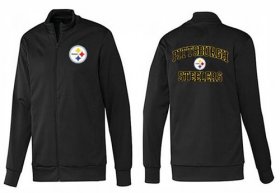 Wholesale Cheap NFL Pittsburgh Steelers Heart Jacket Black_2