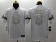 Wholesale Cheap Nike Cowboys #8 Troy Aikman White Men's Stitched NFL Limited Platinum Jersey