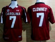 Wholesale Cheap South Carolina Gamecocks #7 Jadeveon Clowney Red Jersey
